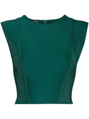 Herve L. Leroux bandage-style cropped top - Green