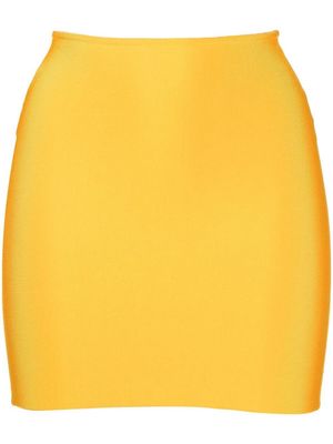 Herve L. Leroux fitted mini skirt - Yellow
