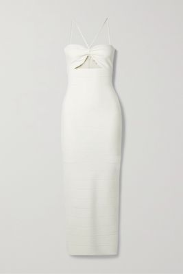 Hervé Léger - Icon Cutout Bandage Midi Dress - White