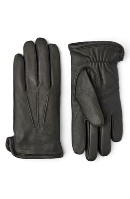 Hestra Andrew Leather Gloves in Black