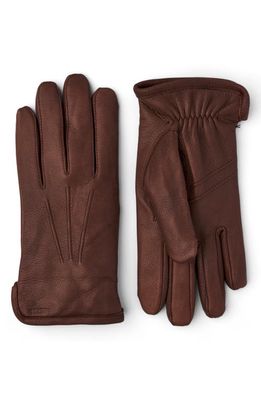 Hestra Andrew Leather Gloves in Chocolate 