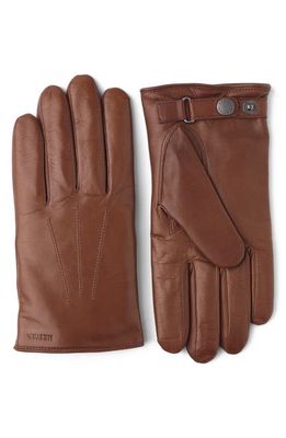 Hestra Nelson Hairsheep Leather Gloves in Chestnut 