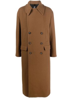 Hevo Aragone double-breasted coat - Brown