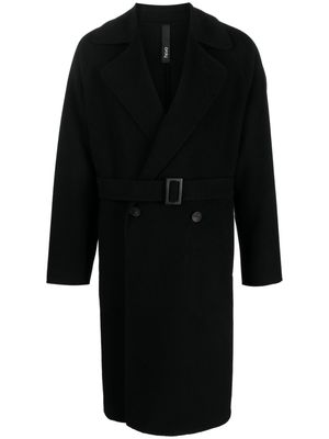 Hevo Brindisi belted wool coat - Black