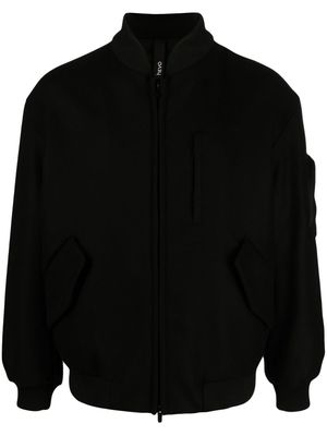 Hevo Castro wool-blend bomber jacket - Black