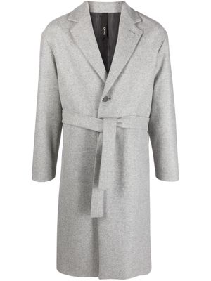 Hevo Cisternino belted single-breasted coat - Grey