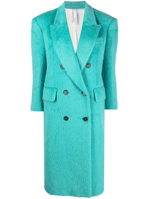 Hevo double-breasted tailored coat - Blue