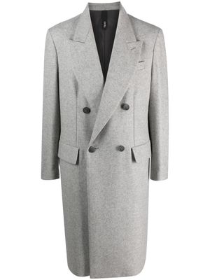Hevo double-breasted tailored coat - Grey