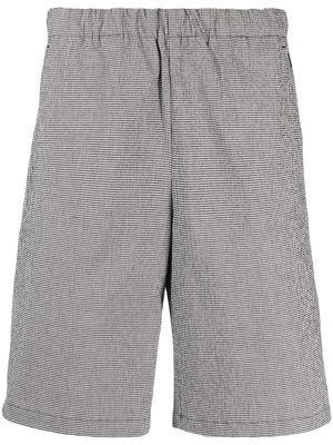 Hevo gingham-pattern bermuda shorts - Black