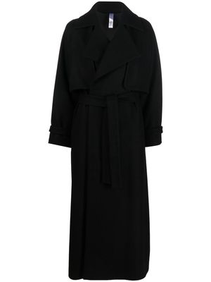 HEVO Margherita belted maxi coat - Black