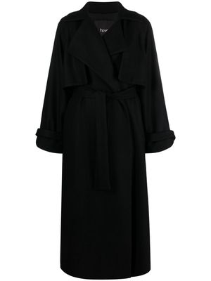 Hevo Margherita virgin wool-blend trench coat - Black