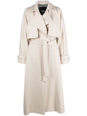 Hevo Margherita virgin wool-blend trench coat - Neutrals