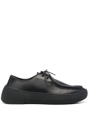 Hevo Murgese leather boat shoes - Black