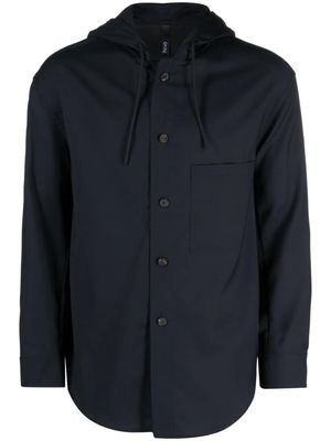 Hevo Pescoluse drawstring-hooded jacket - Blue