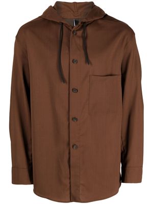 Hevo Pescoluse drawstring-hooded jacket - Brown