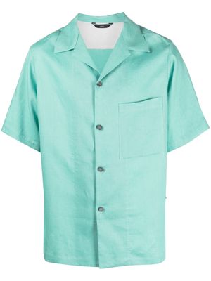 Hevo short-sleeve linen shirt - Green