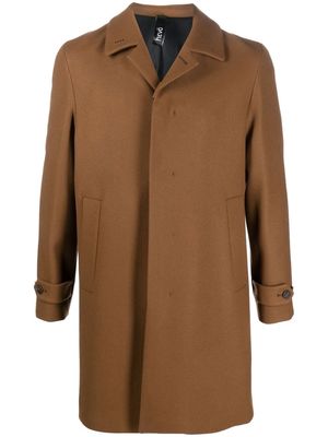 Hevo single-breasted wool coat - Brown