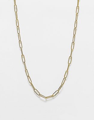 Hey Harper Bermuda waterproof stainless steel link chain necklace in gold