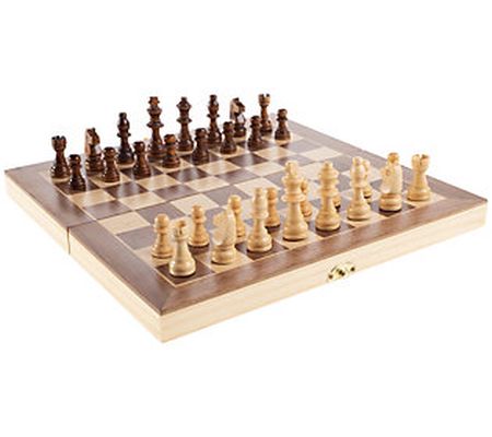 Hey! Play! Chess Set with Folding Wooden Board
