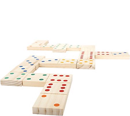 Hey] Play] Giant Wooden Dominoes Set