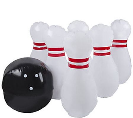 Hey] Play] Kids Inflatable Giant Bowling Game S t