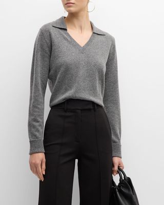 Heywood V-Neck Wool-Cashmere Pullover