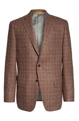 Hickey Freeman Plaid Wool & Cashmere Sport Coat in Red