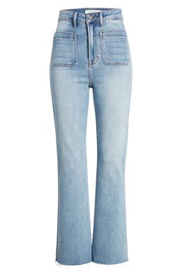 HIDDEN JEANS Patch Pocket Bootcut Jeans in Light Wash