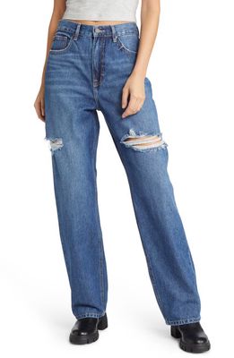 HIDDEN JEANS Ripped Baggy Nonstretch Jeans in Medium Wash