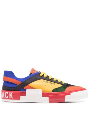 Hide&Jack colour-block low-top sneakers - Red