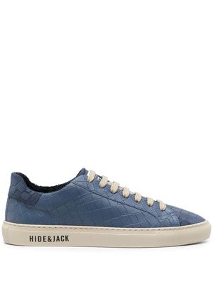 Hide&Jack crocodile-effect low-top sneakers - Blue
