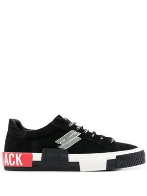 Hide&Jack logo-patch low-top sneakers - Black