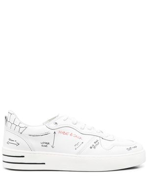 Hide&Jack sketch-style low-top sneakers - White