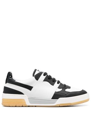 Hide&Jack two-tone panelled leather sneakers - White
