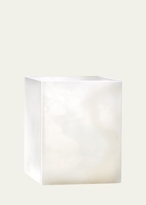 Hielo White Onyx Wastebasket