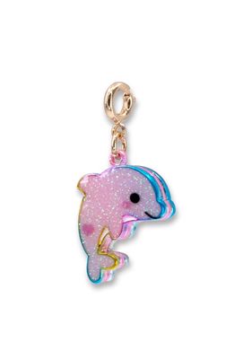 High IntenCity Glitter Dolphin Charm in Pink