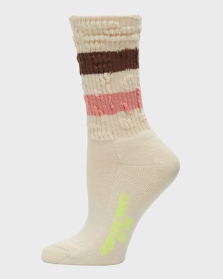 High Ribbed Striped Socks