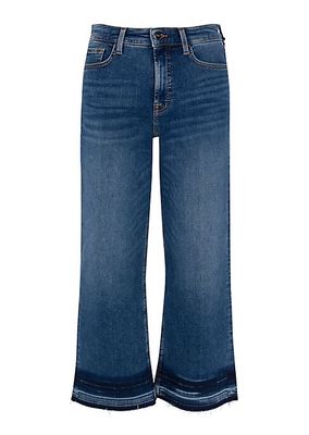 High-Rise Crop Wide-Leg Jeans