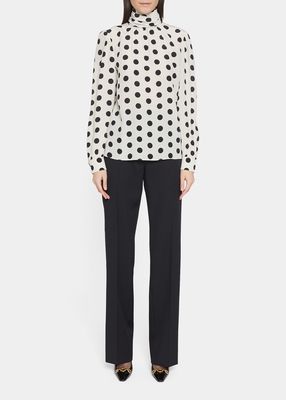 High Rise Tailored Trousers