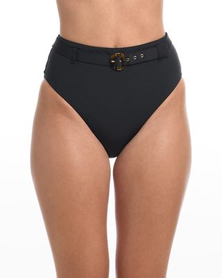High Waist Bikini Bottom w/ Adjustable Belt