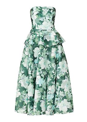 Hilde Strapless Floral Maxi Dress