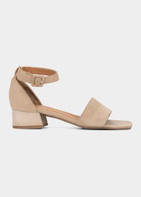 Hildy Suede Ankle-Strap Sandals