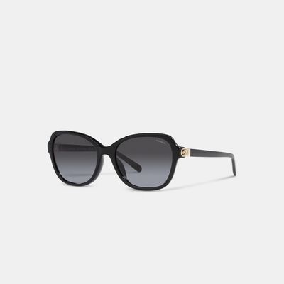 Hinged Horse And Carriage Square Sunglasses