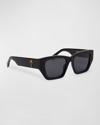 Hinkley Black Acetate Cat-Eye Sunglasses