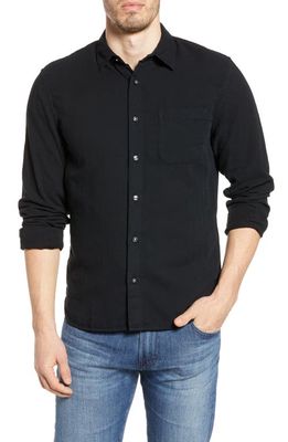HIROSHI KATO KATO The Ripper Organic Cotton Gauze Button-Up Shirt in Black