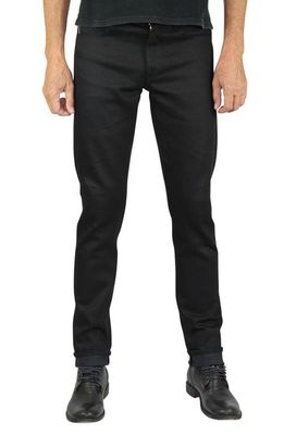 HIROSHI KATO The Pen Slim 14-Ounce Stretch Selvedge Jeans in Black Raw 