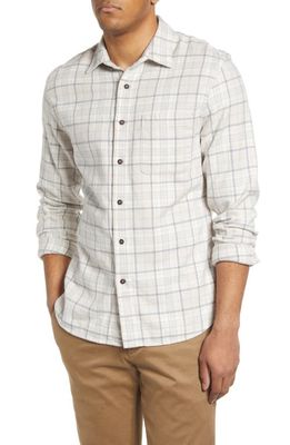 HIROSHI KATO The Ripper Plaid Cotton Flannel Button-Up Shirt in Ivory