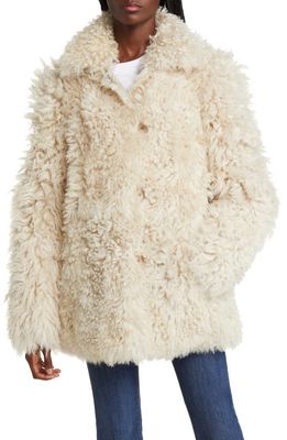 HiSO Milky Way Reversible Double Face Genuine Shearling & Leather Jacket in Ivory
