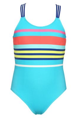 Hobie Kids' Sail Stripe One-Piece Swimsuit in Blue Multi