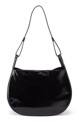 HOBO Arla Leather Shoulder Bag in Black